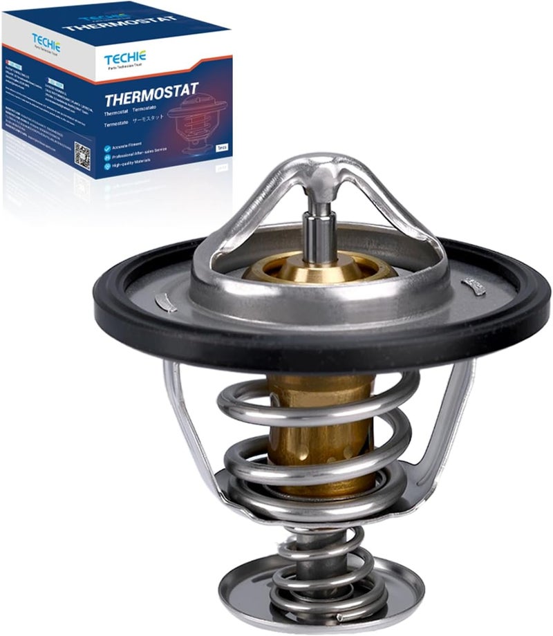 Techie Engine Thermostat 90916-A3003 90916-03129 Fit for Toyota Avalon Camry Celica Corolla Highlander Matrix Prius RAV4 Sienna Solara Tacoma Yaris,for Lexus ES300/ES330/ES350,for Scion tC/xA/xB/xD - Image 1